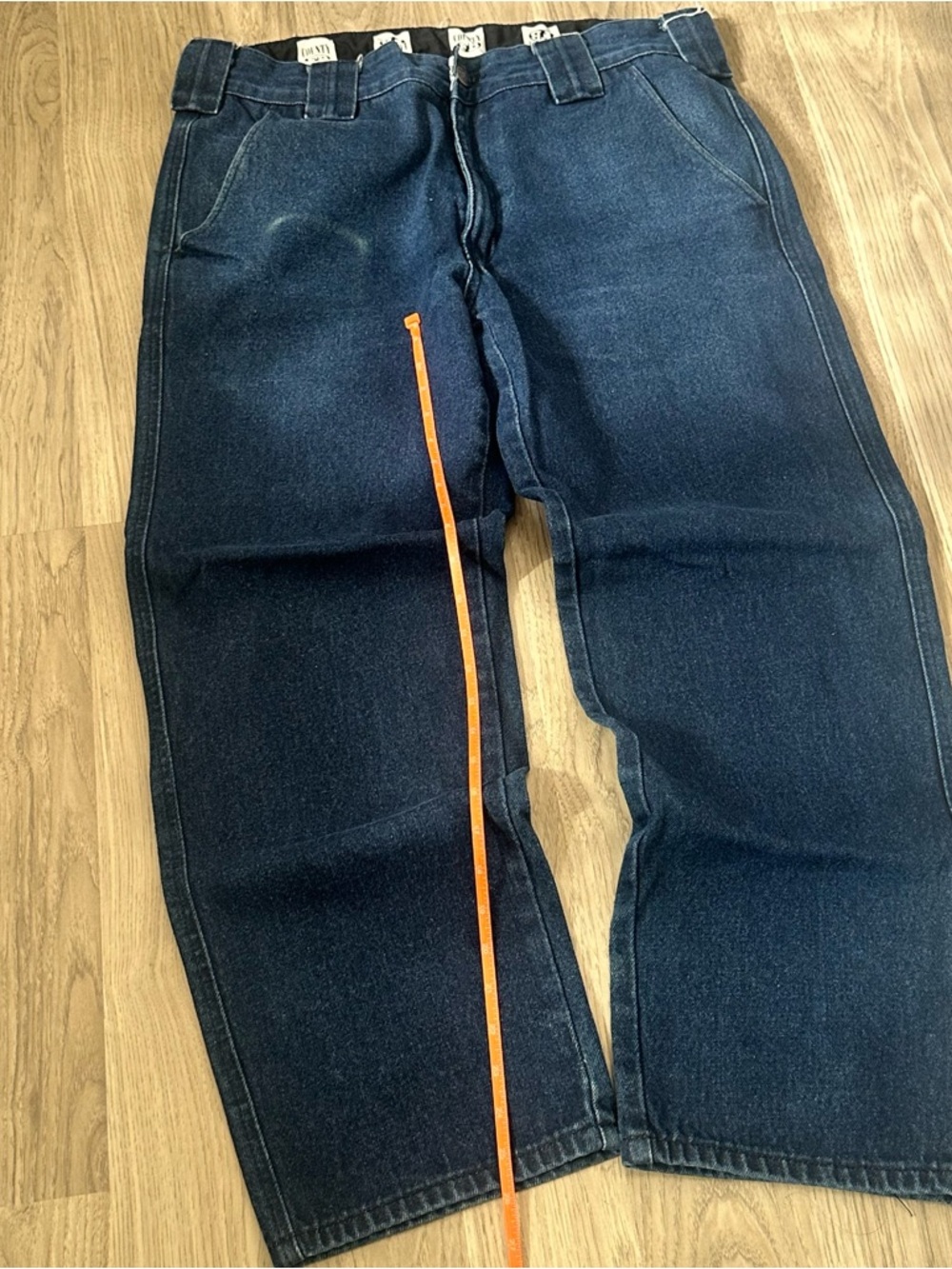 fb county  Dark Blue Denim Jeans - Classic baggy Fit